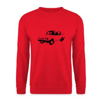Wartburg 1,3er - Unisex Pullover - Rot - Vorne - Alina (178cm) & Michal (187cm)