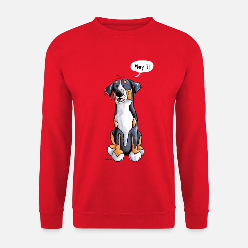 Schweizer Sennenhund Play - Unisex Pullover - Rot