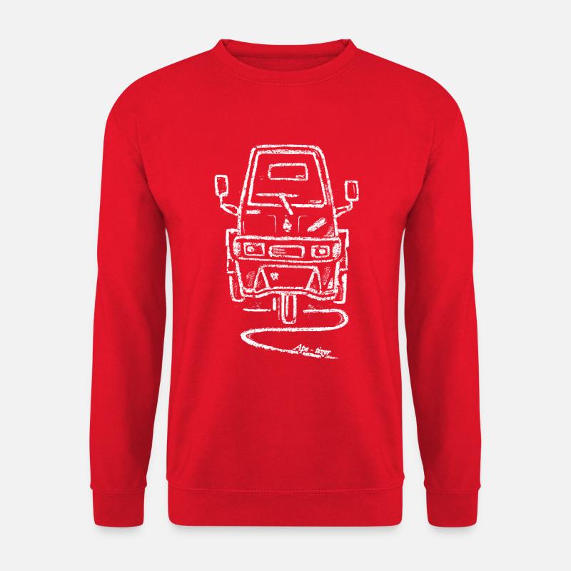APE50 ohne Kasten weiss APE-tizer - Unisex Pullover - Rot