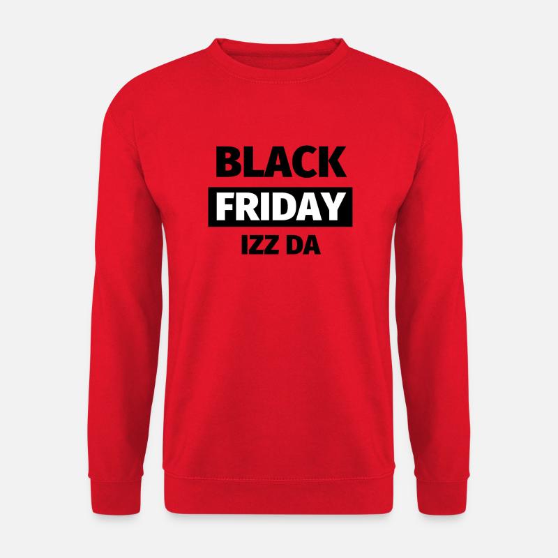 Black Friday Izz Da - Design - Unisex Sweatshirt - red