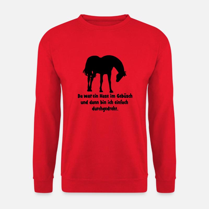 Pferd - Unisex Pullover - Rot