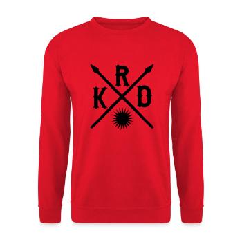 Kudistan KRD - Unisex Pullover - Rot - Vorne - Alina (178cm) & Michal (187cm)