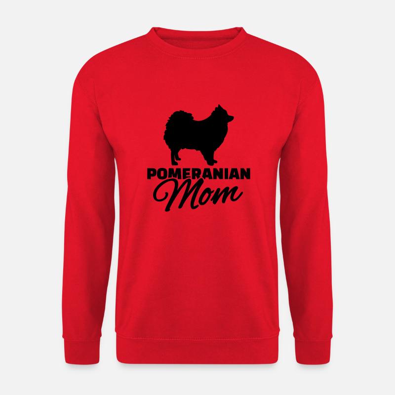 Pomeranian Mom - Unisex Sweatshirt - red
