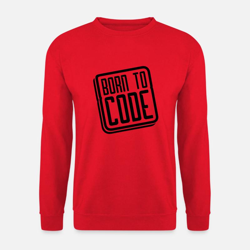 logo né au code - Sweat-shirt Unisexe - rouge