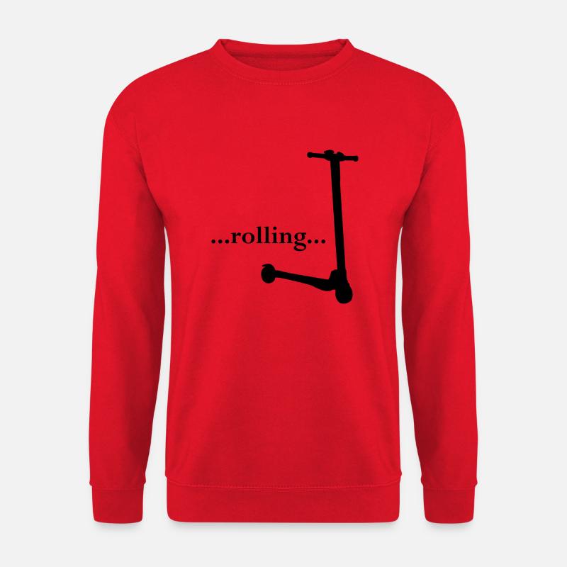 E-Scooter Roller Scooter - Unisex Sweatshirt - red