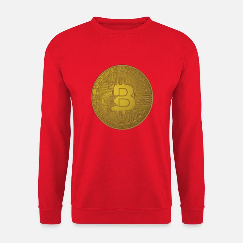Bitcoin-Token - Unisex Pullover - Rot