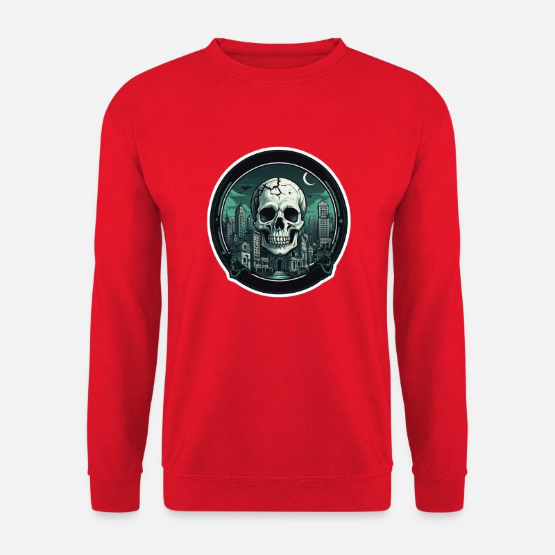 Crâne - Sweat-shirt Unisexe - rouge
