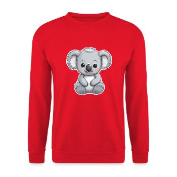 BÉBÉ KOALA 1 - Sweat-shirt Unisexe - rouge - Devant - Alina (178cm) & Michal (187cm)