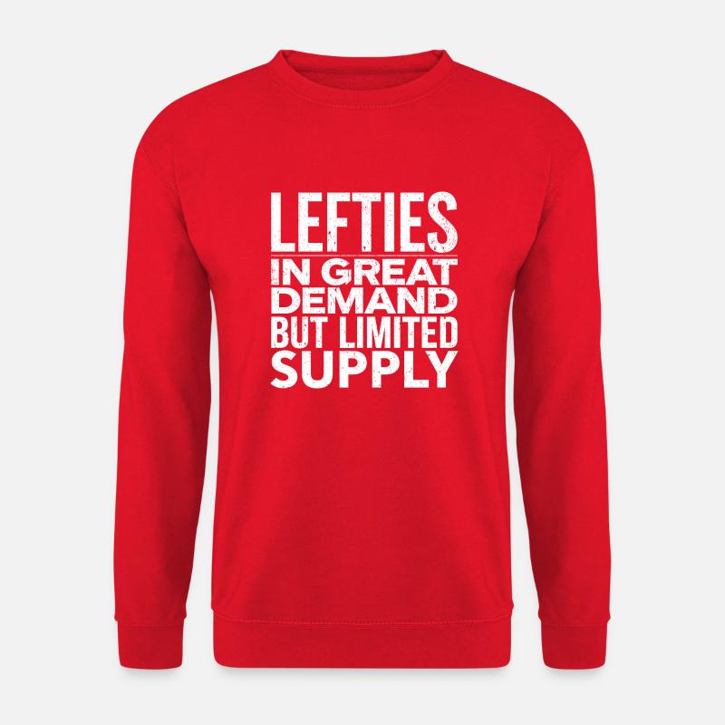 Left-handers with style wanted - Unisex Sweatshirt - red