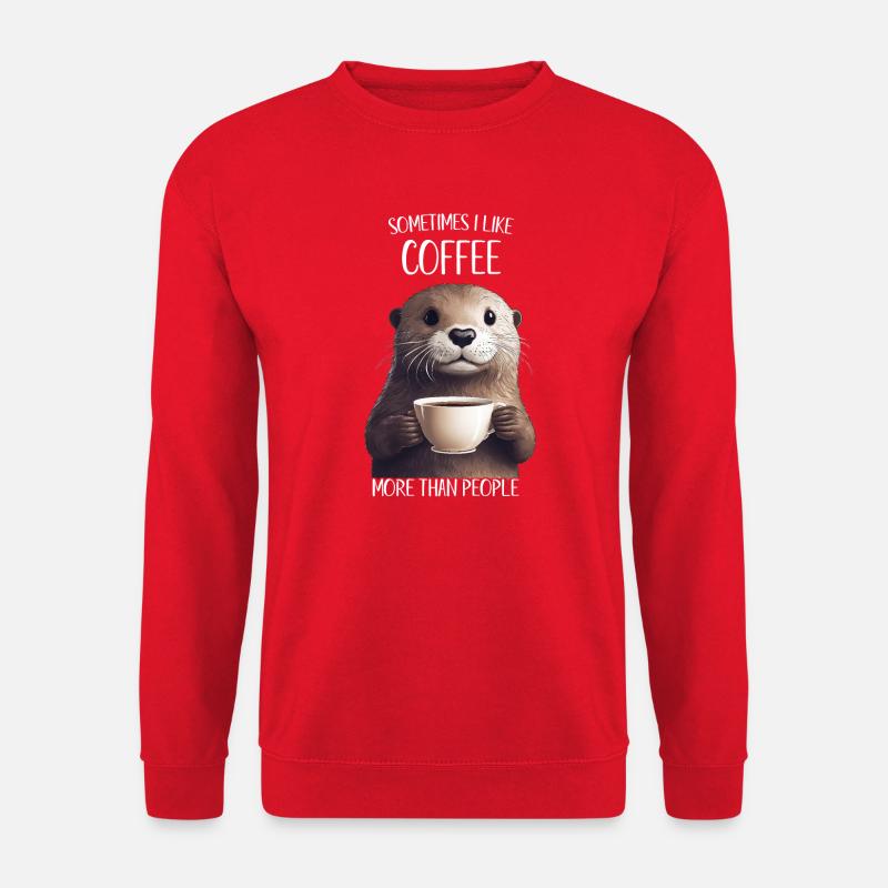 Otter Sometime Coffee - Unisex Pullover - Rot