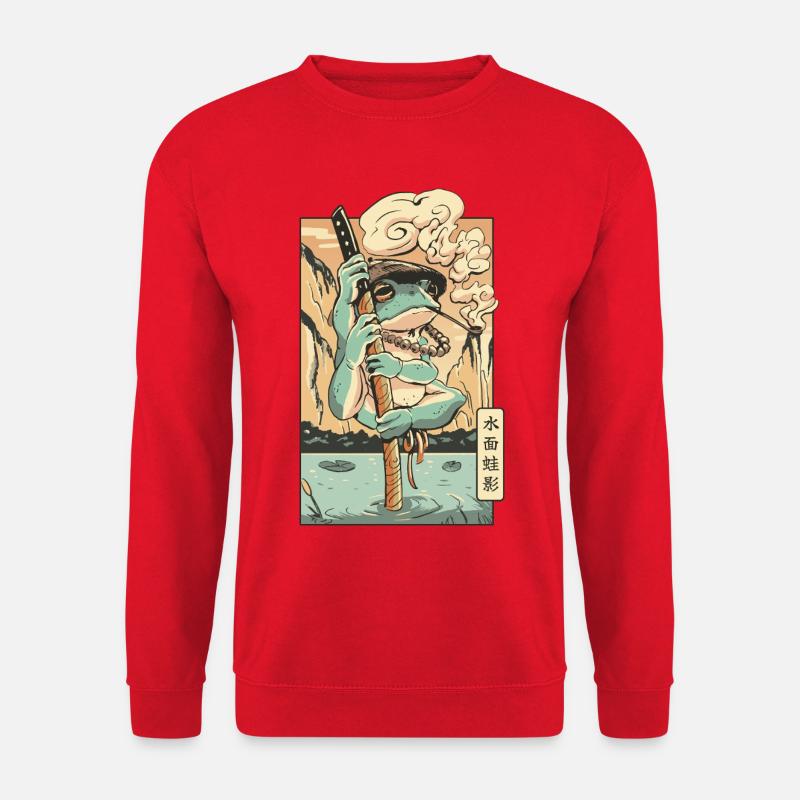 Frosch-Sommelier à la Natur - Unisex Pullover - Rot