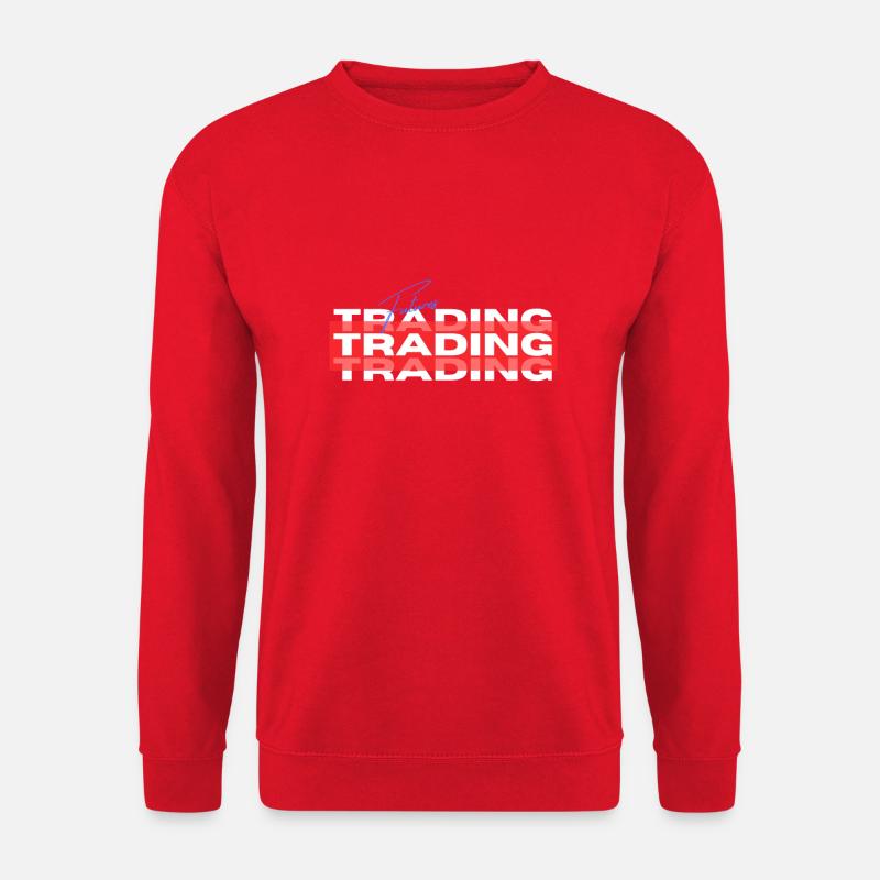Trading Börse Futures Work - Unisex Pullover - Rot