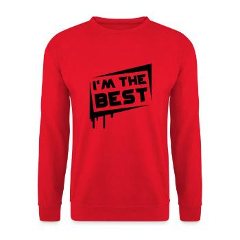 I'm The Best - Unisex Pullover - Rot - Vorne - Alina (178cm) & Michal (187cm)
