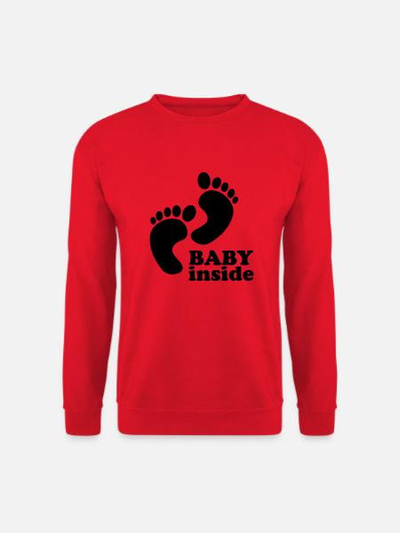 baby inside - Unisex Pullover - Rot
