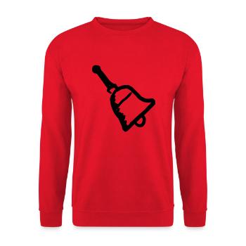 Bell service bell hand-drawn drawing - Unisex Sweatshirt - red - Front - Alina (178cm) & Michal (187cm)