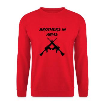 Brotherhood of Arms. - Unisex Sweatshirt - red - Front - Alina (178cm) & Michal (187cm)
