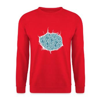 Beach Holiday Santa Birthday Present Funny Gym - Unisex Sweatshirt - red - Front - Alina (178cm) & Michal (187cm)