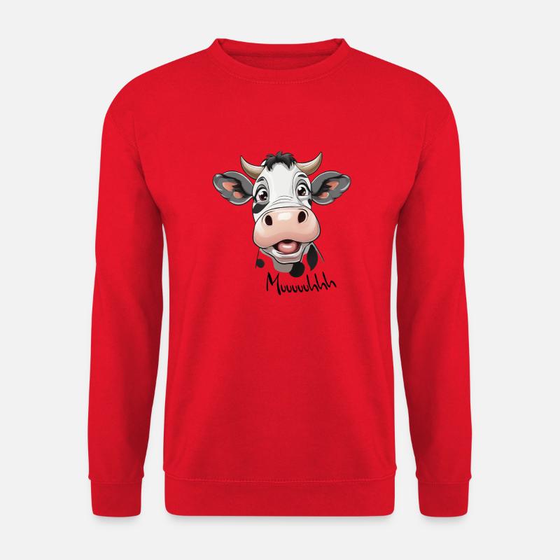 Muuuuh Kuh - Unisex Pullover - Rot