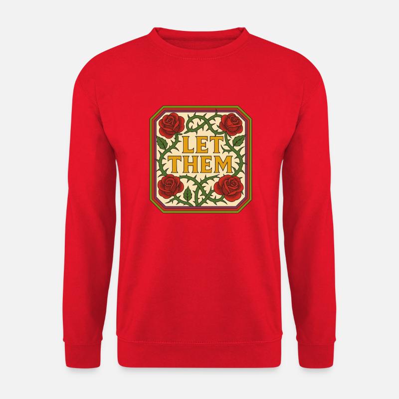 Lassen Sie sie - Unisex Pullover - Rot
