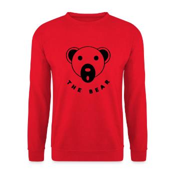 The bear - Unisex Pullover - Rot - Vorne - Alina (178cm) & Michal (187cm)