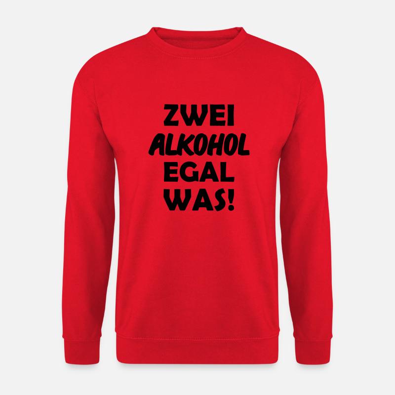 zwei_alkohol - Unisex Pullover - Rot