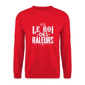 Le roi des râleurs cadeau homme raleur humour - Sweat-shirt Unisexe - rouge - Devant - Alina (178cm) & Michal (187cm)