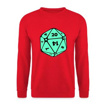 Cube - Sweat-shirt Unisexe - rouge - Devant - Alina (178cm) & Michal (187cm)