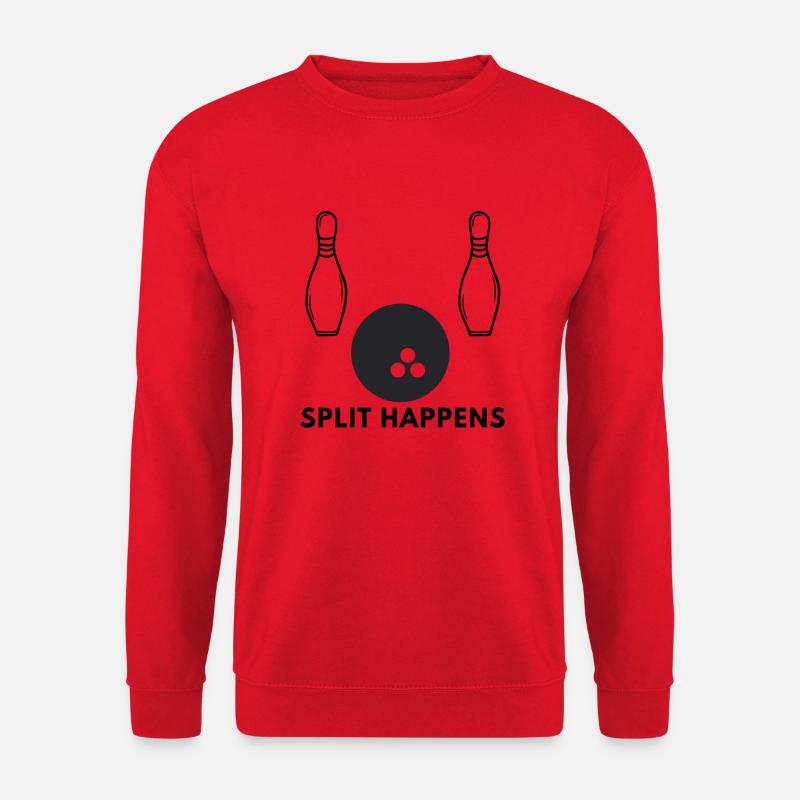 Split happens - Bowling - Unisex Pullover - Rot