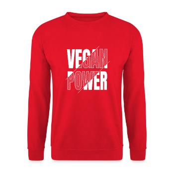 funny sayings bday statement quote food humor - Unisex Pullover - Rot - Vorne - Alina (178cm) & Michal (187cm)
