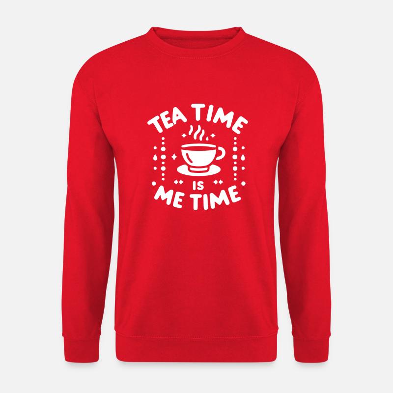 Tea Time is Me Time - Unisex Sweatshirt - red