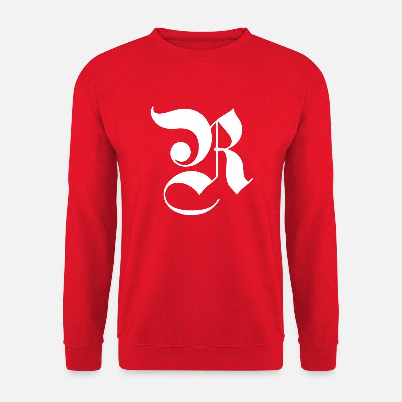 R gothic letter. - Unisex Sweatshirt - red
