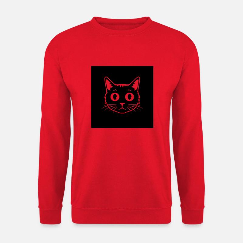 Katzenkopf - Unisex Pullover - Rot