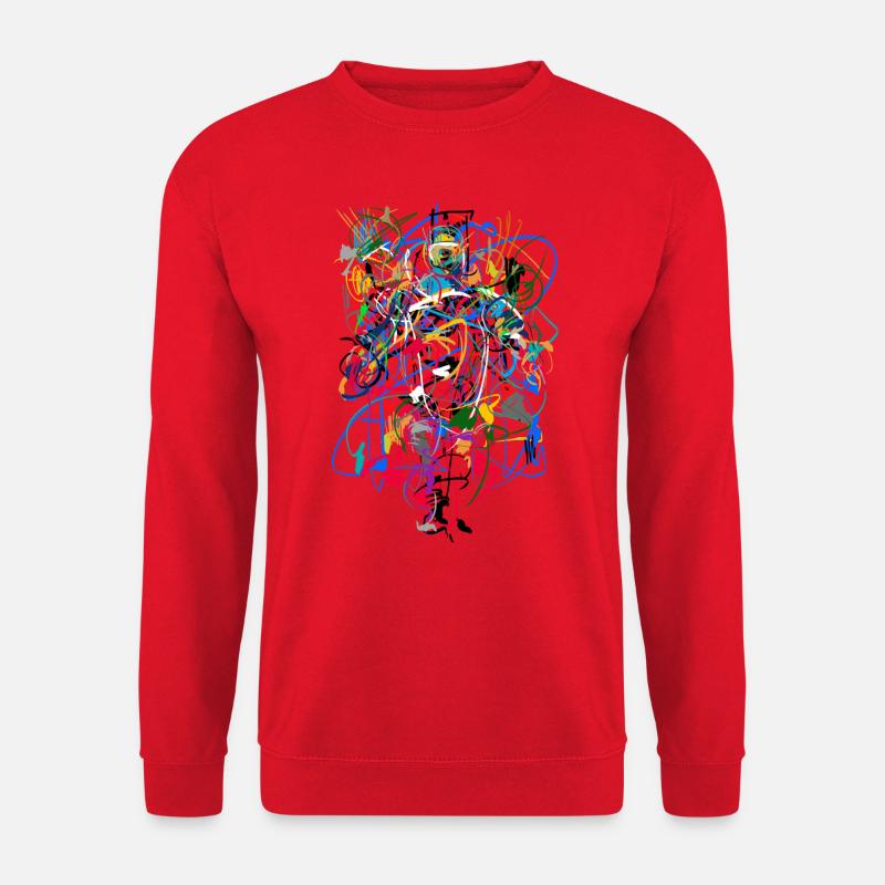 abstrakt - Unisex Pullover - Rot