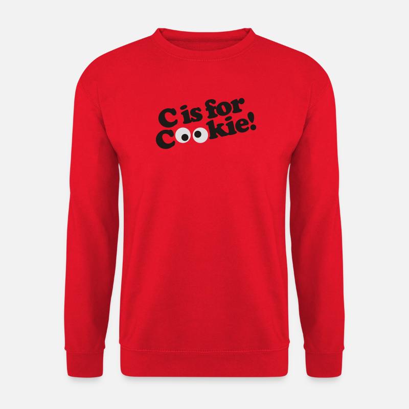 C est pour le biscuit - Sweat-shirt Unisexe - rouge