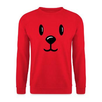 teddybär teddy bärchen teddy bear - Unisex Pullover - Rot - Vorne - Alina (178cm) & Michal (187cm)