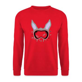 Ski Bunny - Unisex Sweatshirt - red - Front - Alina (178cm) & Michal (187cm)