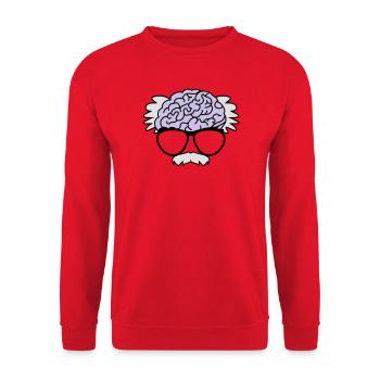 Cerveau d'un professeur - Sweat-shirt Unisexe - rouge - Devant - Alina (178cm) & Michal (187cm)