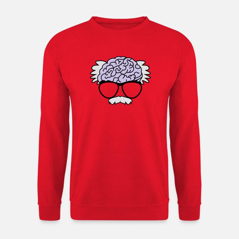 Gehirn eines Professors - Unisex Pullover - Rot