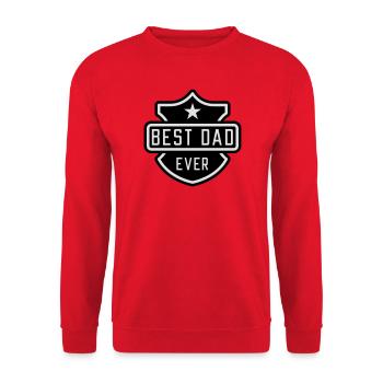 Best Dad ever - Sweat-shirt Unisexe - rouge - Devant - Alina (178cm) & Michal (187cm)
