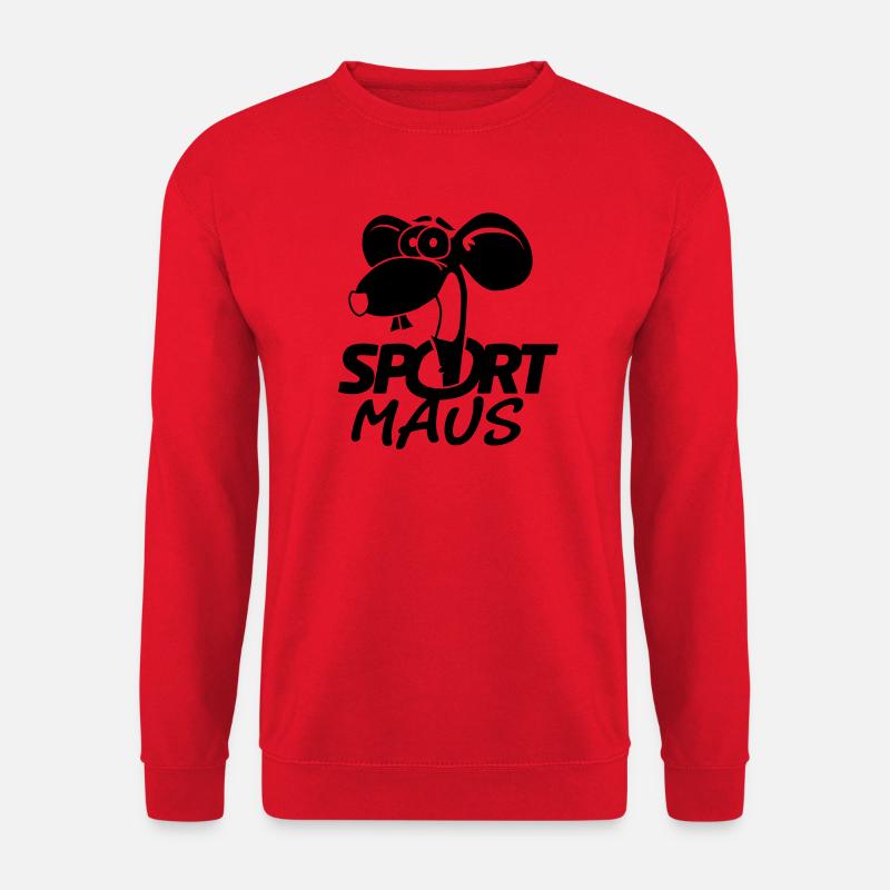 Sportmaus negativ - Unisex Pullover - Rot