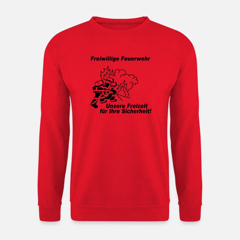Freiwillige Feuerwehr , Freizeit für Ihre S (25) - Unisex Pullover - Rot