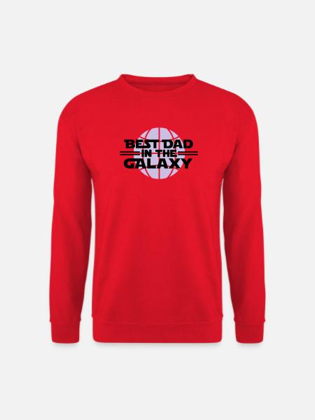 Best dad in the galaxy - Unisex Sweatshirt - red