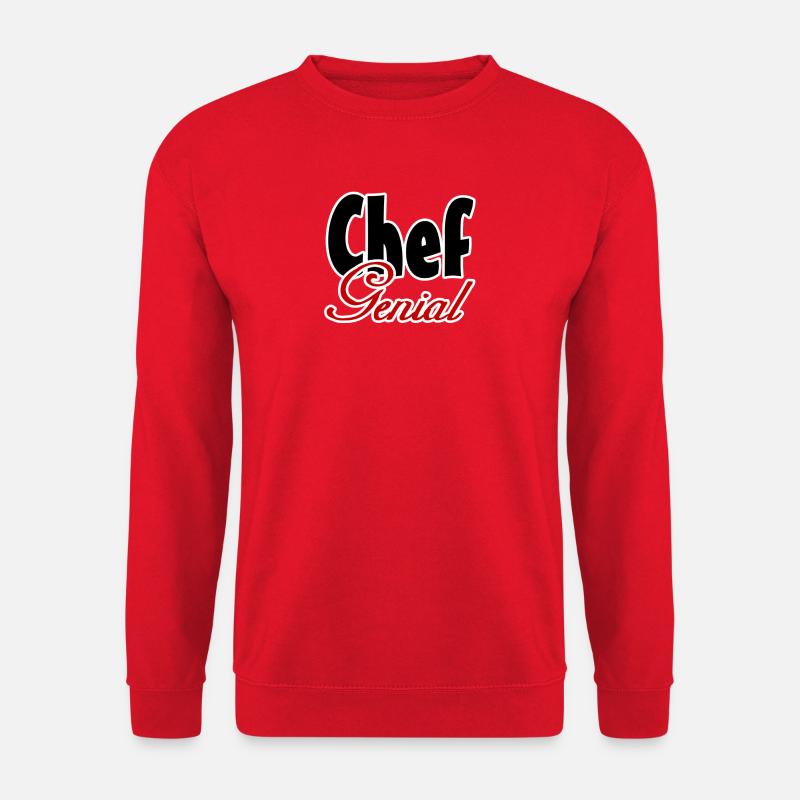 Chef Genial Geschenk - Unisex Pullover - Rot