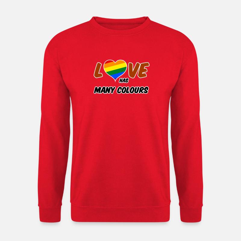 Love has many colours - Unisex Sweatshirt - red
