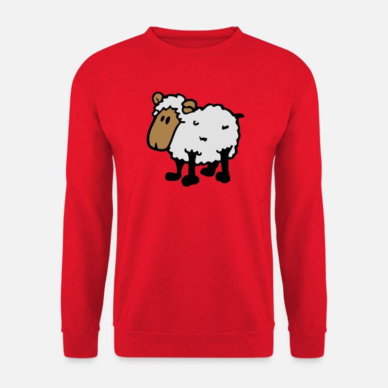 cooles comic schaf funny sheep - Unisex Pullover - Rot