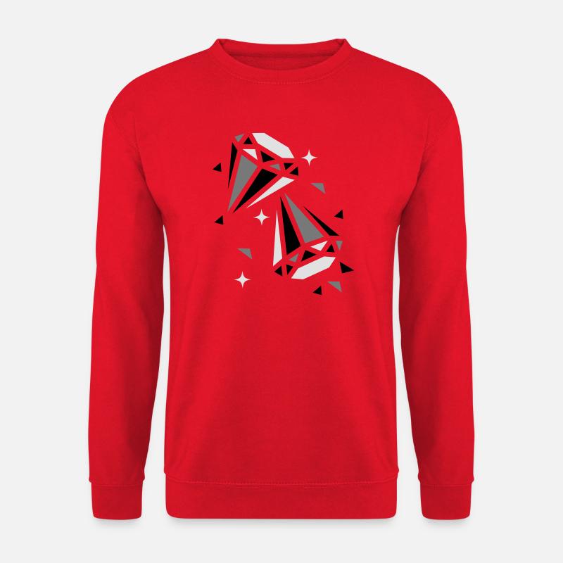 Zwei Diamanten - Unisex Pullover - Rot