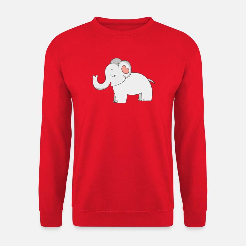 Elefant - Unisex Pullover - Rot