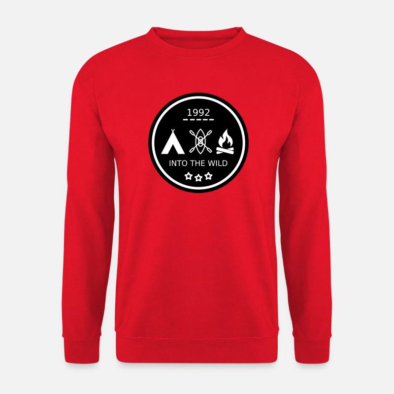 Into the Wild Abzeichen-Design - Unisex Pullover - Rot