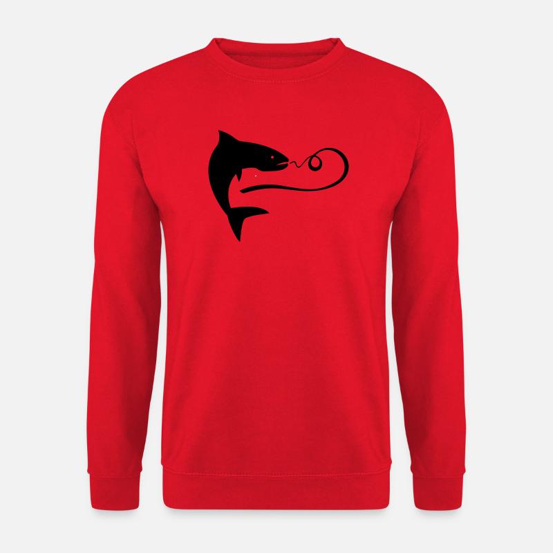 angeln - Unisex Pullover - Rot