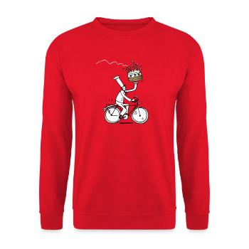 Geburtstag - Unisex Pullover - Rot - Vorne - Alina (178cm) & Michal (187cm)